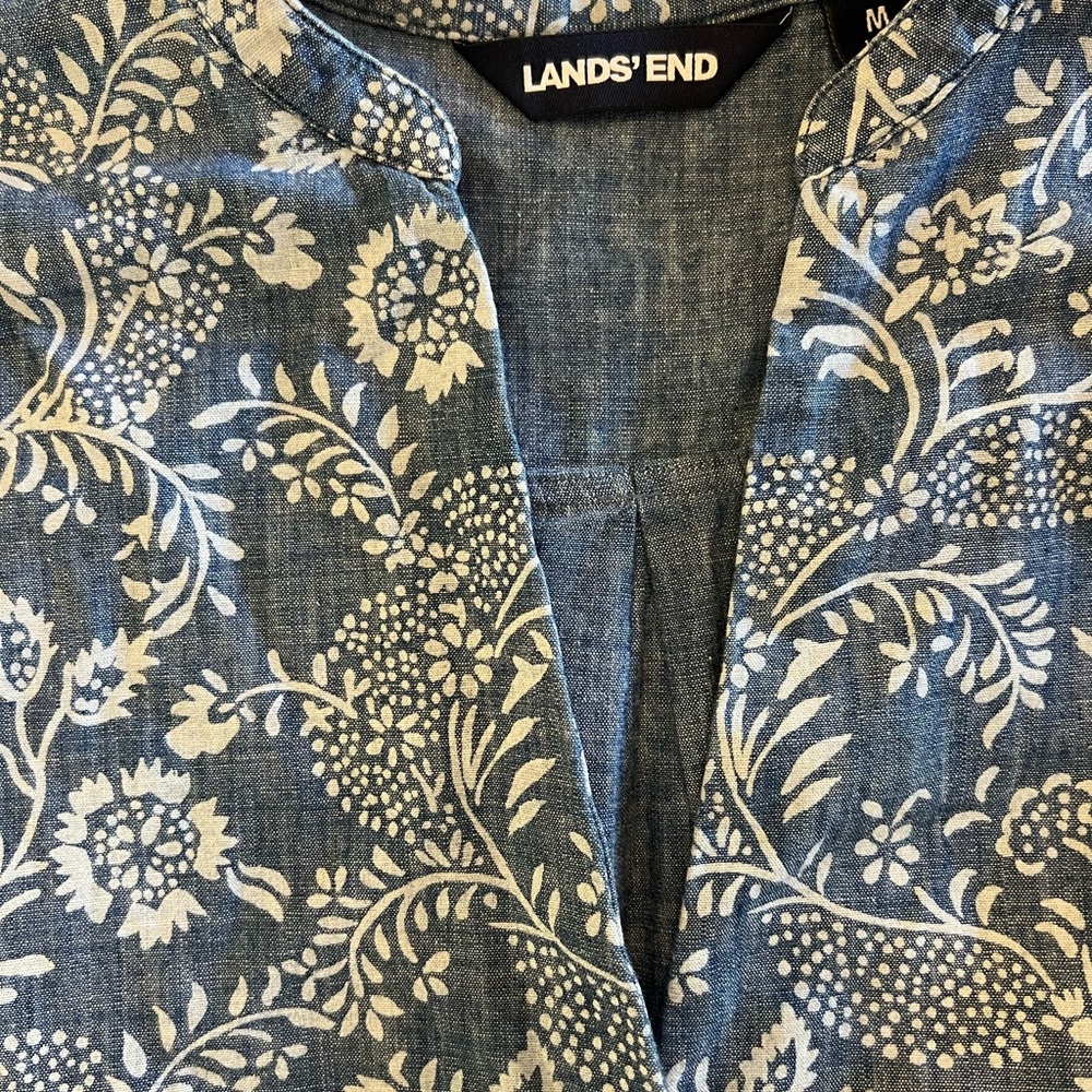 Lands End Ladies Chambray Top